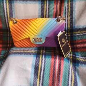 Calessa Multicolord Jelly Bag With Chain